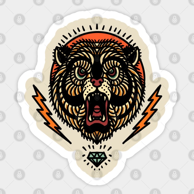 bear and thunder Sticker by donipacoceng